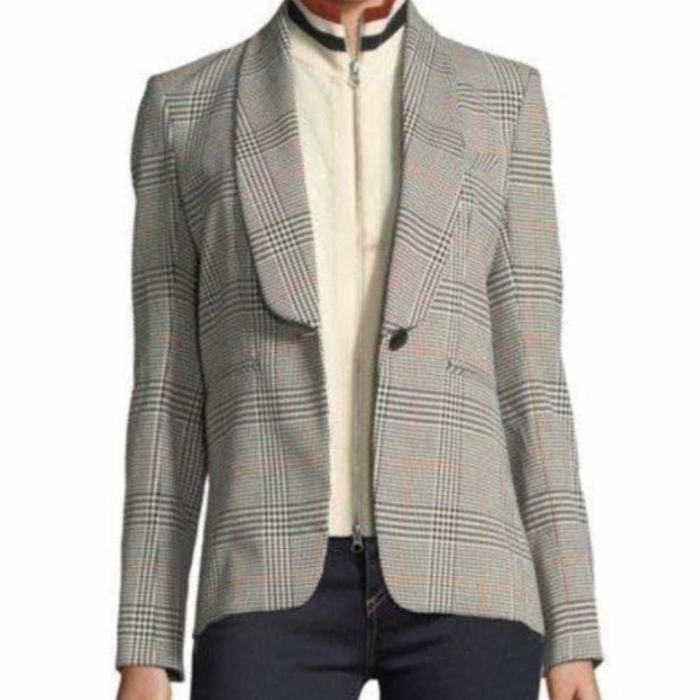 Veronica Beard Plaid Eva Dickey Jacket Blazer Size 4